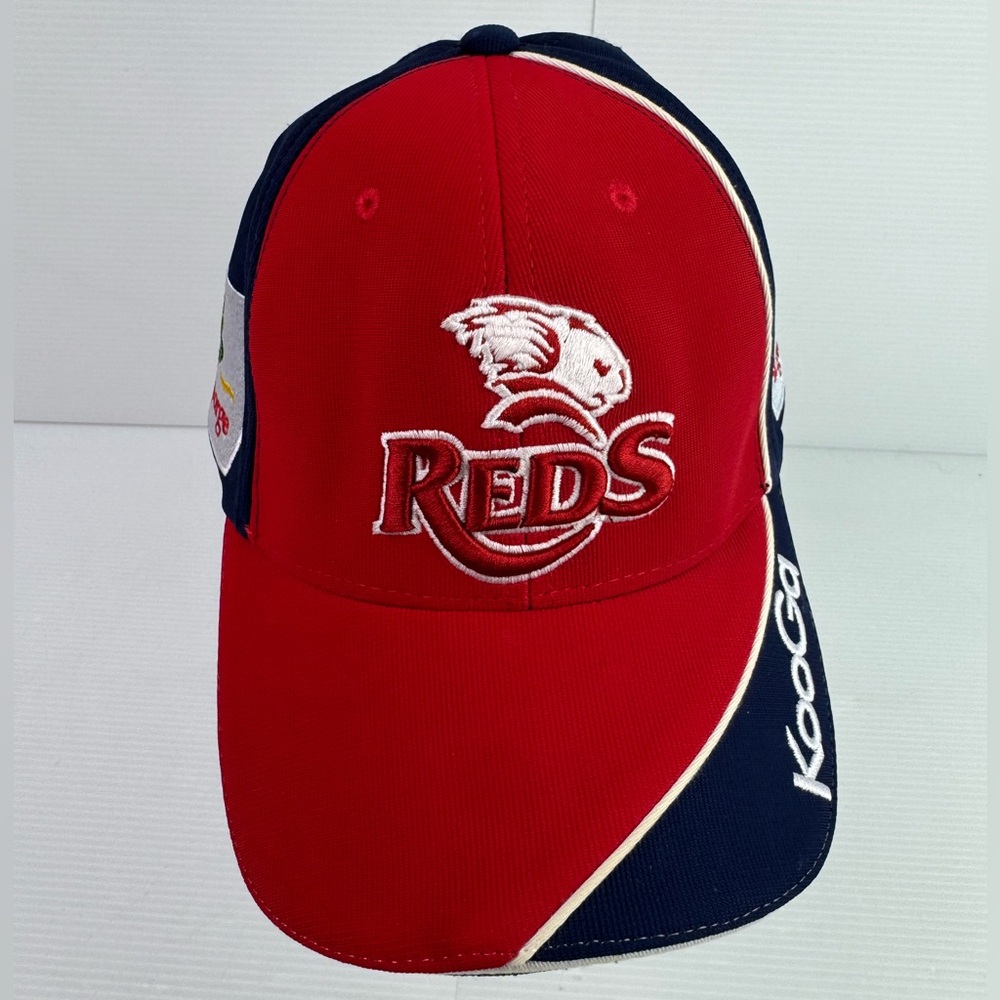 Queensland Reds Koala Rugby Cap Hat Sports Cap Red Kooga Adjustable Back Strap